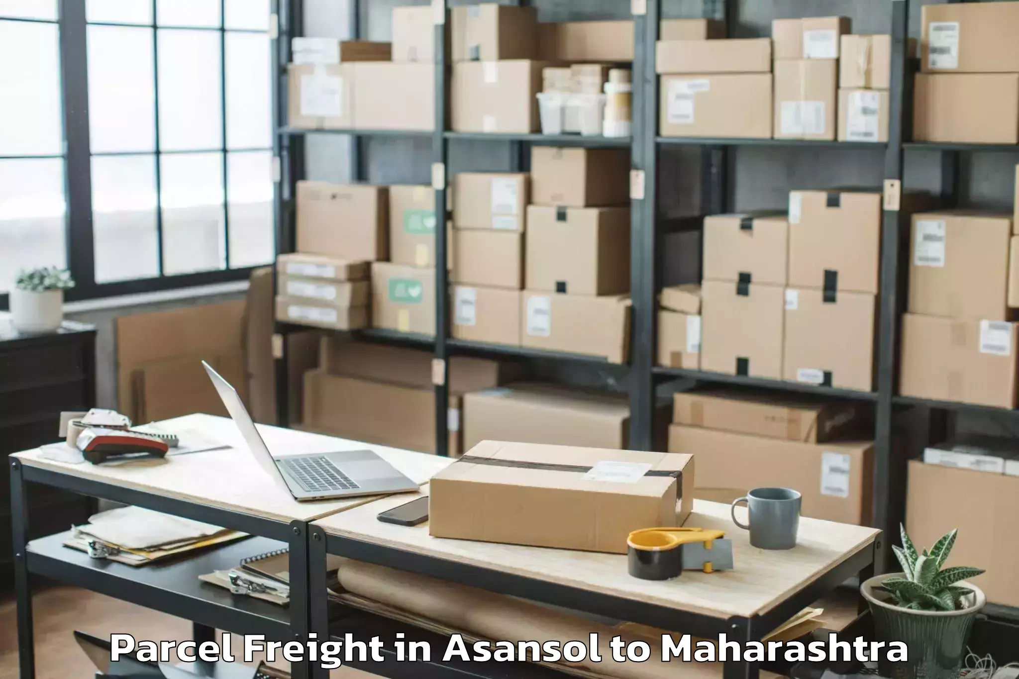 Book Asansol to Navi Mumbai Parcel Freight Online